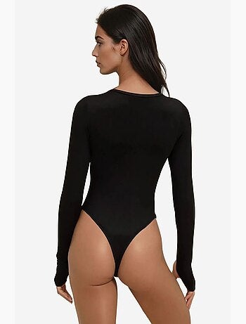 Body ajustado de cuello redondo hiccup