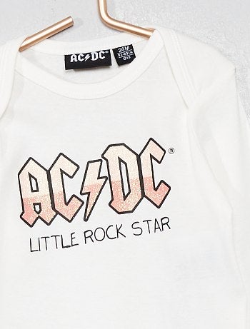 Body algodón puro 'ACDC' - Kiabi