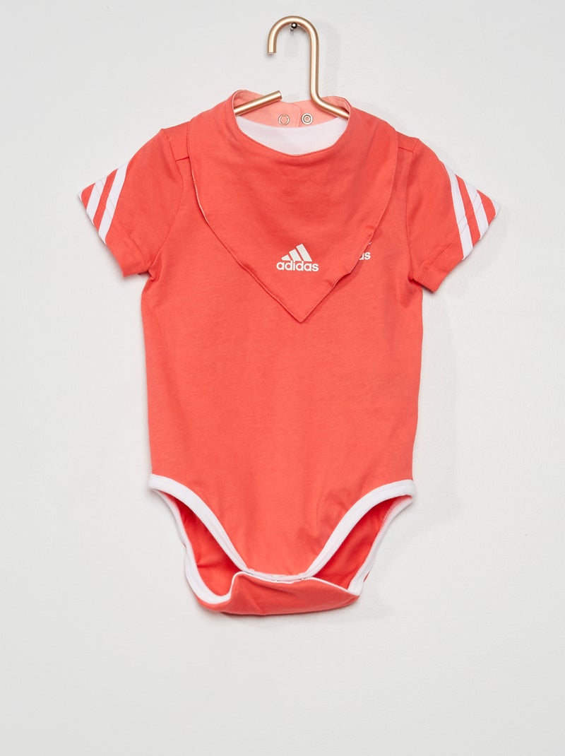 Body + babero 'Adidas' ROSA - Kiabi