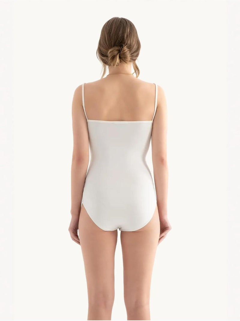 Body básico con tirantes finos hiccup Blanco - Kiabi