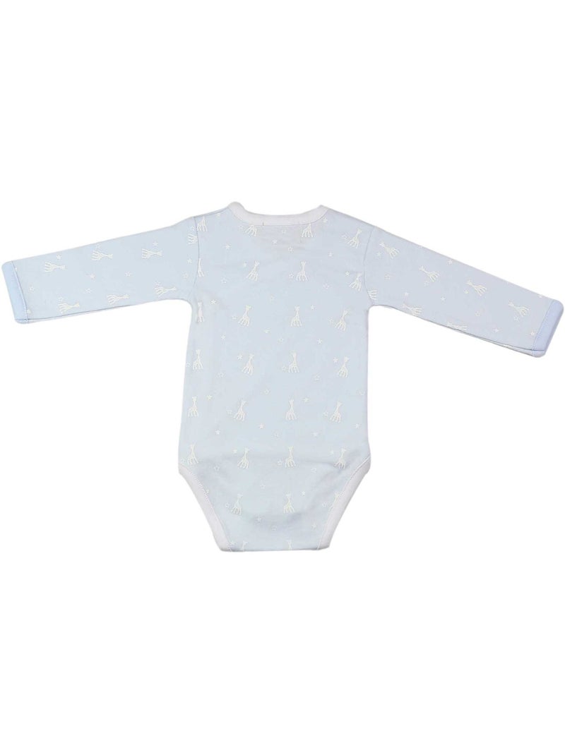 Body bebé abertura cruzada sophie la girafe® Azul cielo - Kiabi