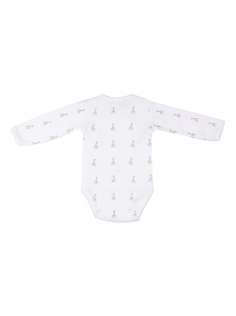Body bebé abertura cruzada Sophie La Girafe® Blanco - Kiabi