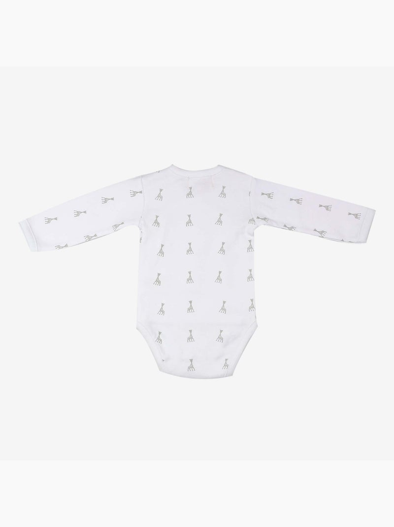 Body bebé abertura cruzada Sophie La Girafe® Blanco - Kiabi