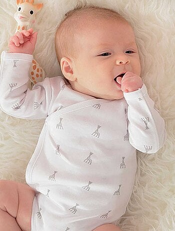 Body bebé abertura cruzada Sophie La Girafe®