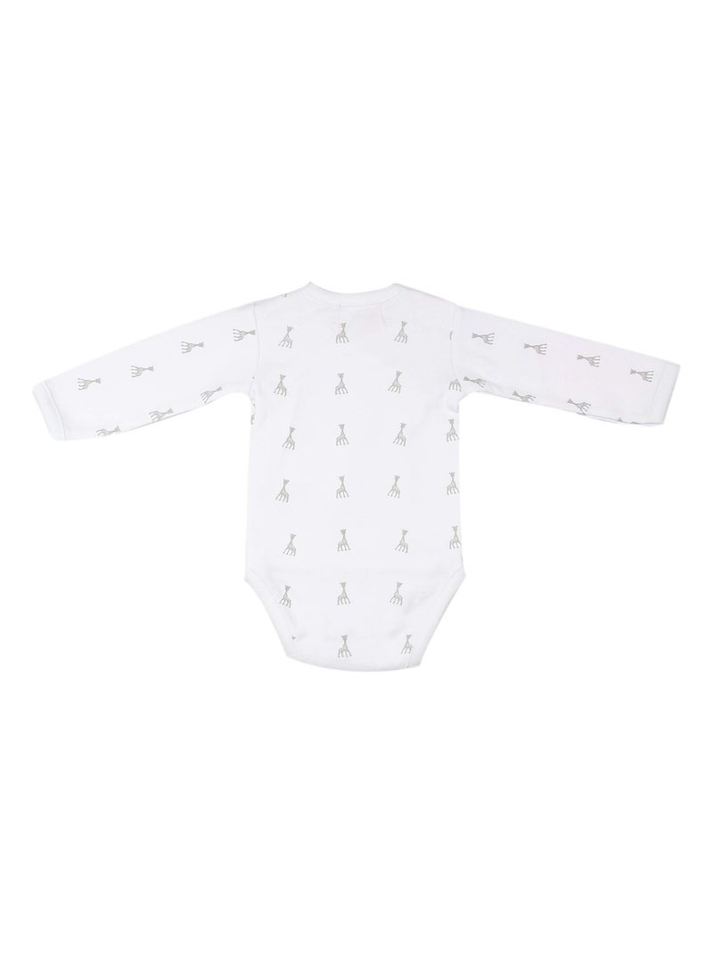Body bebé abertura cruzada Sophie La Girafe® Blanco - Kiabi
