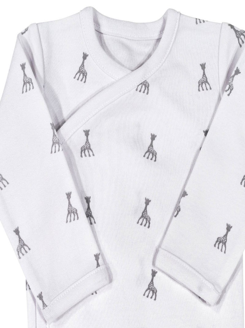 Body bebé abertura cruzada Sophie La Girafe® Blanco - Kiabi
