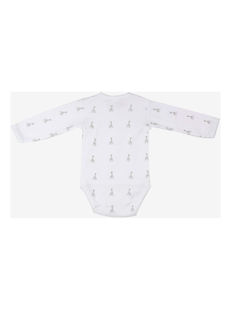 Body bebé abertura cruzada Sophie La Girafe® Blanco - Kiabi