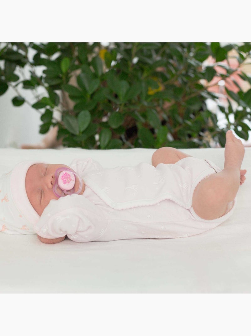Body bebé abertura cruzada sophie la girafe® Rosa pálido - Kiabi