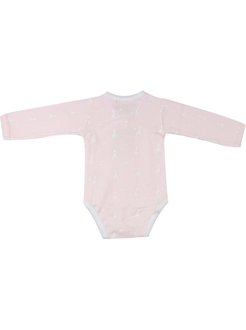 Body bebé abertura cruzada sophie la girafe® Rosa pálido - Kiabi