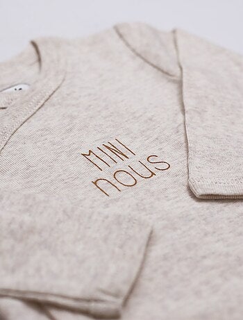 Body bebé manga larga