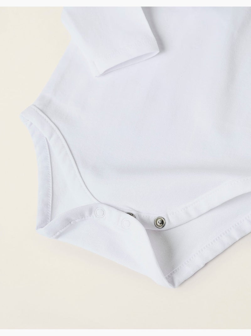 Body-blusa con volantes en algodón Blanco - Kiabi