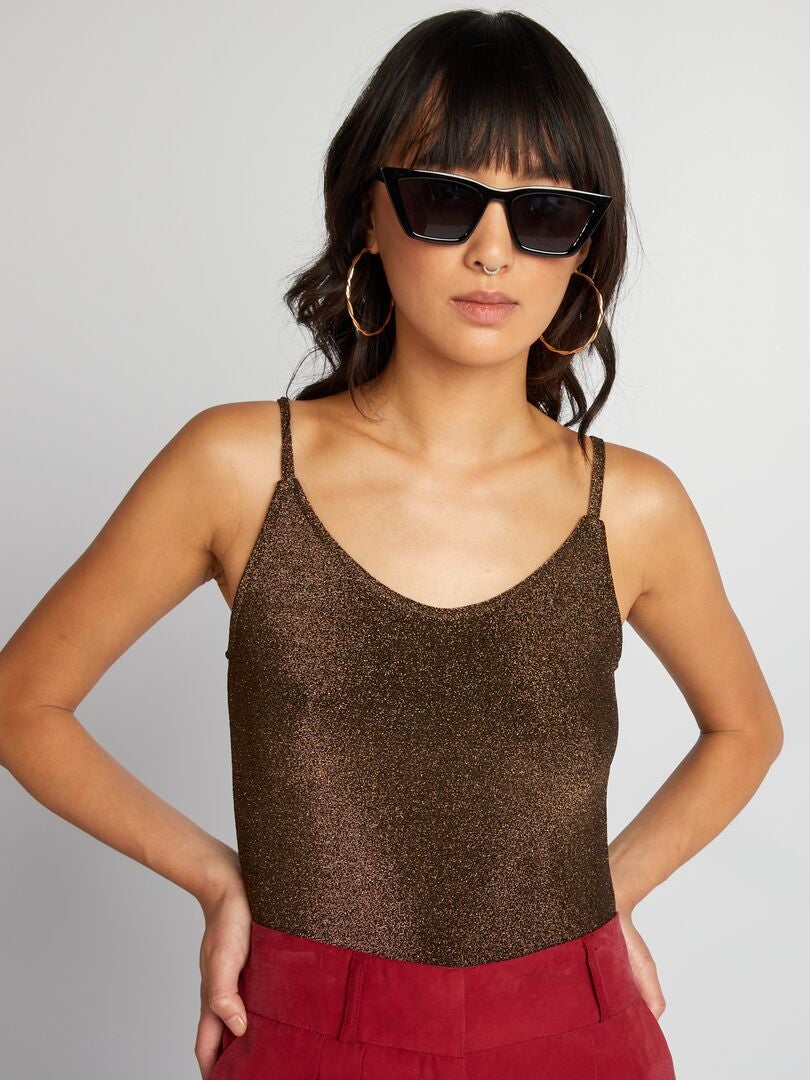 Escote Pronunciado Body Plateado Mujer Body Mujer JADEA Body Para