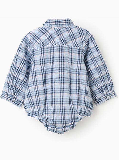 Body-camisa de algodón a cuadros B&S - Kiabi