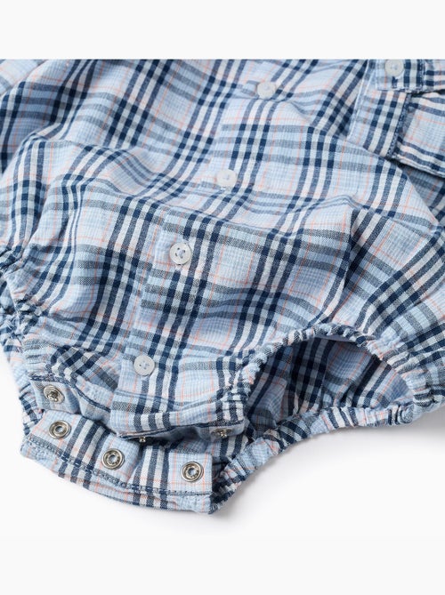 Body-camisa de algodón a cuadros B&S - Kiabi