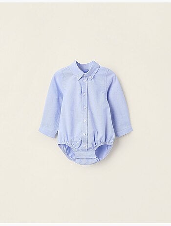 Body-camisa de algodón
