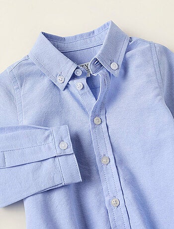 Body-camisa de algodón