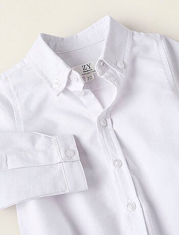 Body-camisa de algodón