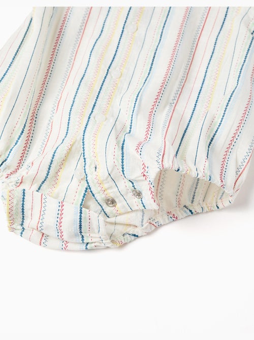 Body-camisa de algodón con rayas étnicas B&S - Kiabi