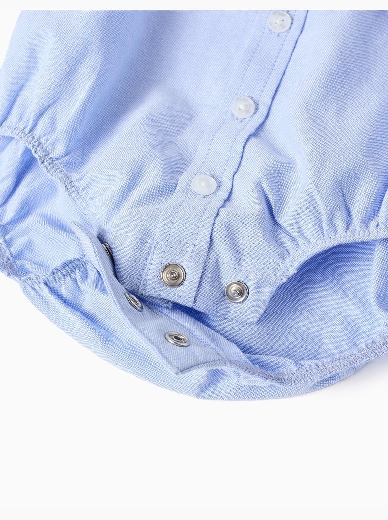Body-camisa de algodón de manga larga Azul claro - Kiabi