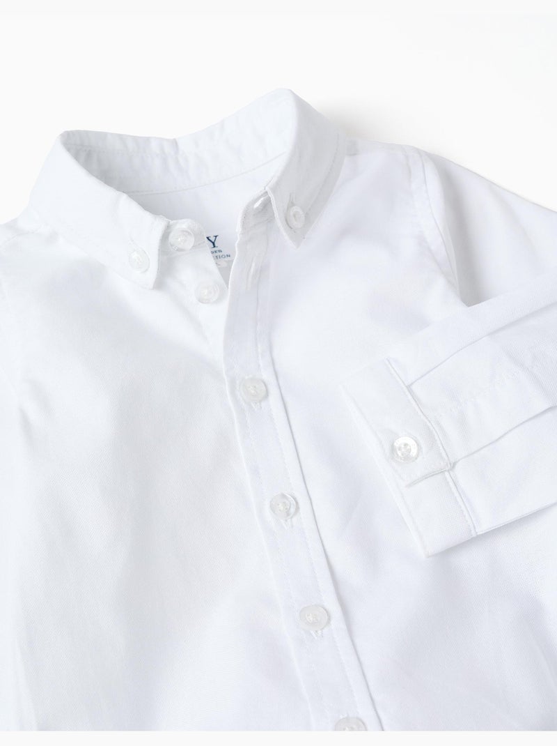 Body-camisa de algodón de manga larga Beige - Kiabi