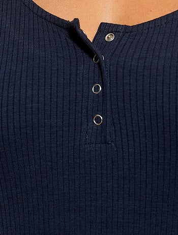 Body camiseta de punto de canalé - Kiabi