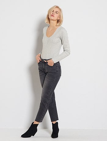 Body camiseta de punto de canalé - Kiabi