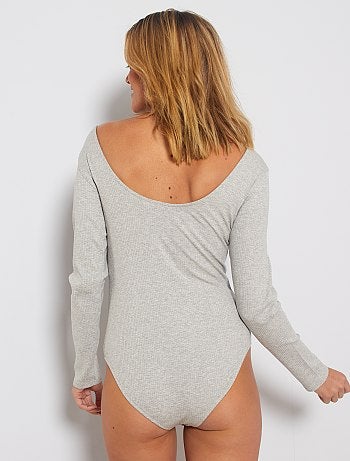 Body camiseta de punto de canalé - Kiabi