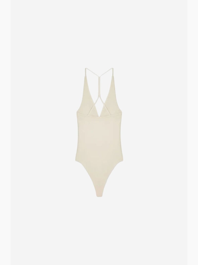 Body con aberturas cuello halter ajustado dilvin Beige arcilla - Kiabi