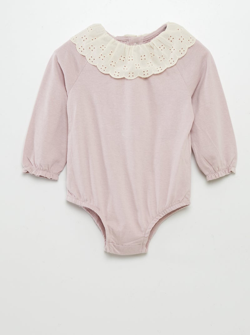 Body con cuello bebé PURPURA - Kiabi