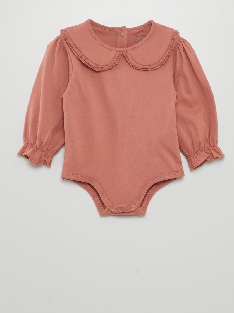 Body con cuello bebé ROSA - Kiabi