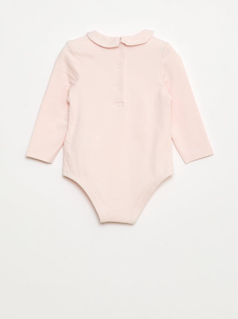 Body con cuello bebé Rosa - Kiabi