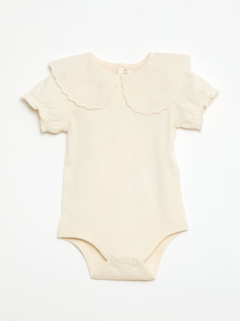 Body con cuello Claudine Blanco - Kiabi