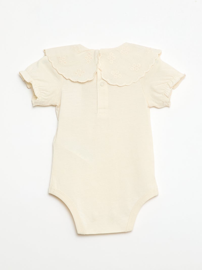 Body con cuello Claudine Blanco - Kiabi