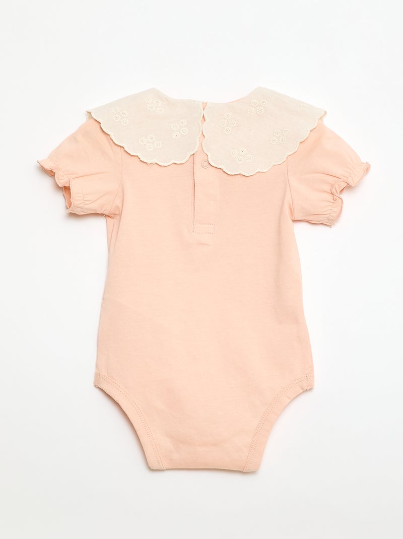 Body con cuello Claudine Rosa - Kiabi
