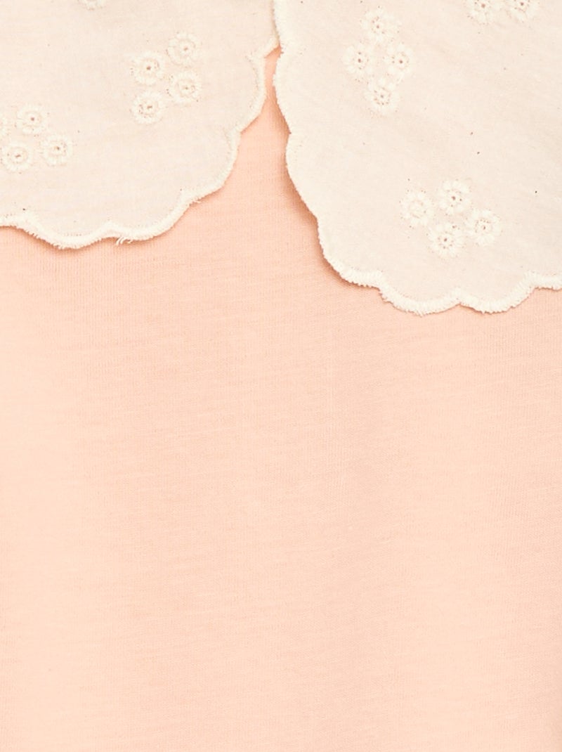 Body con cuello Claudine Rosa - Kiabi