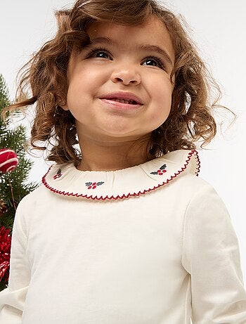 Body con cuello Claudine y manga larga