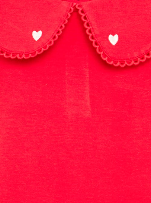 Body con cuello de fantasía - Kiabi