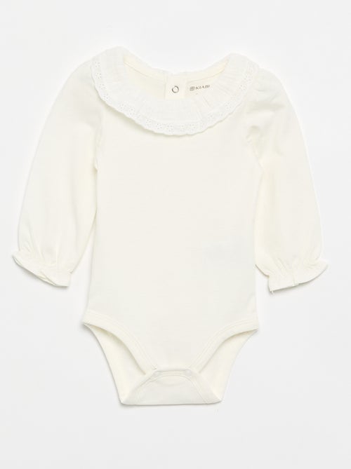 Body con cuello volante - Kiabi Body con cuello volante - Kiabi