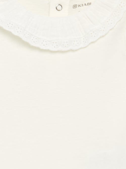 Body con cuello volante - Kiabi Body con cuello volante - Kiabi