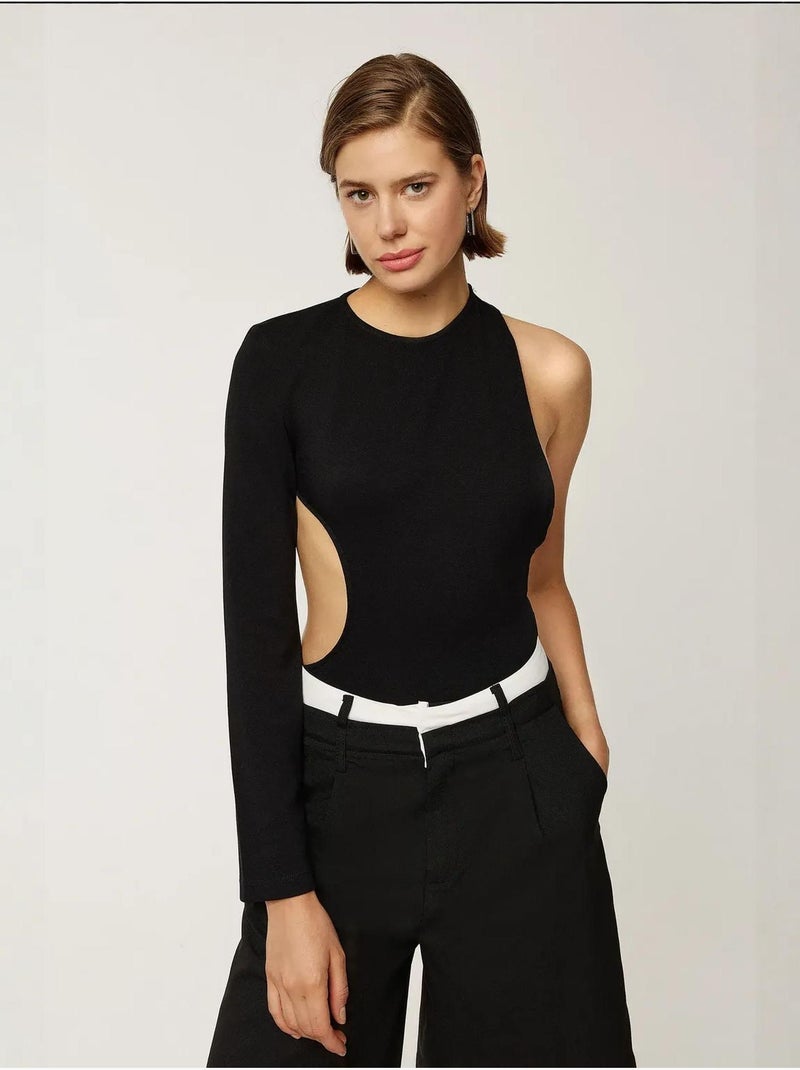 Body con diseño recortado hiccup Negro - Kiabi