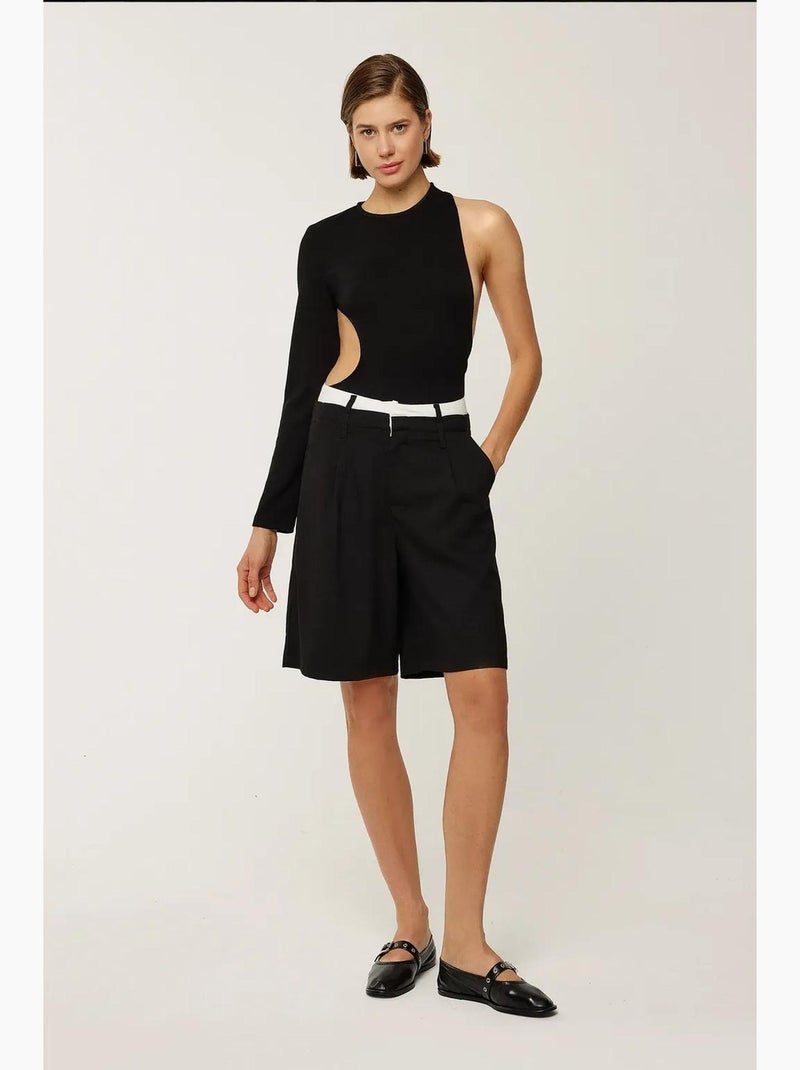 Body con diseño recortado hiccup Negro - Kiabi