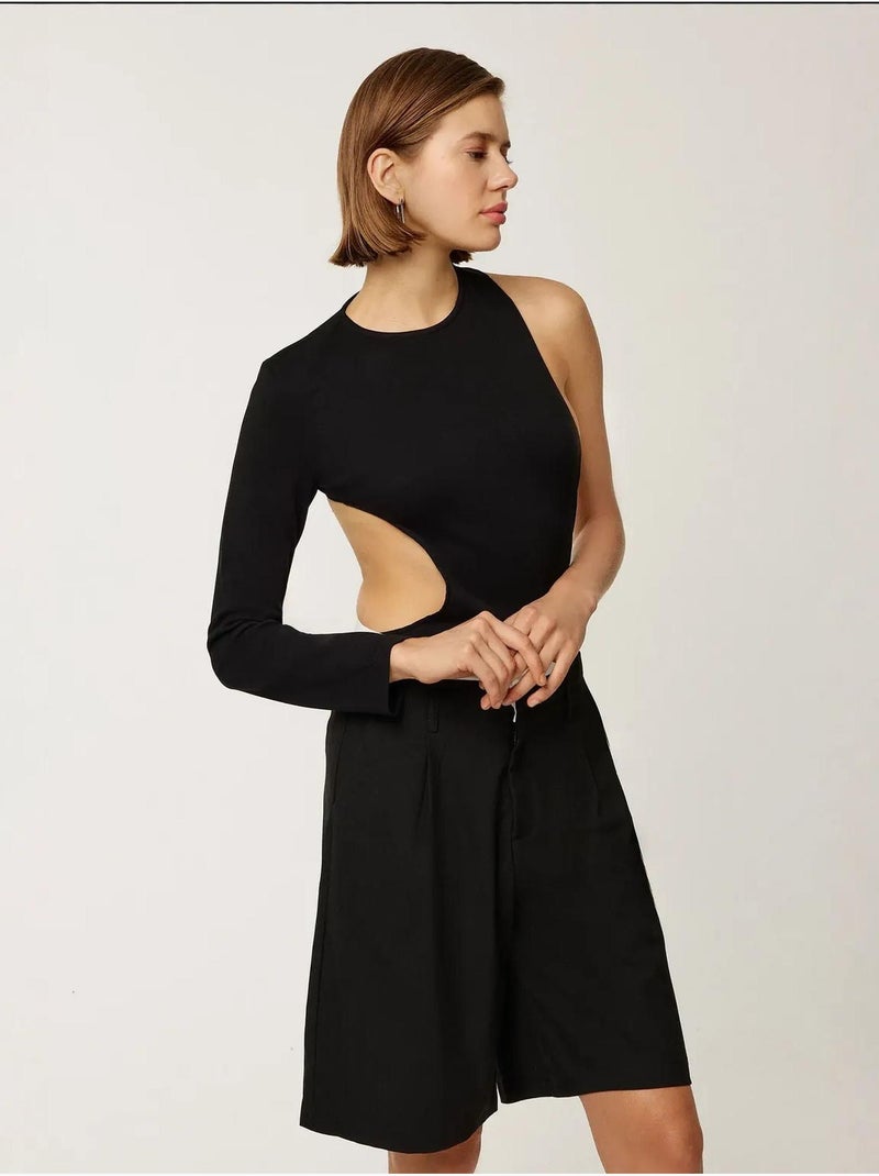 Body con diseño recortado hiccup Negro - Kiabi