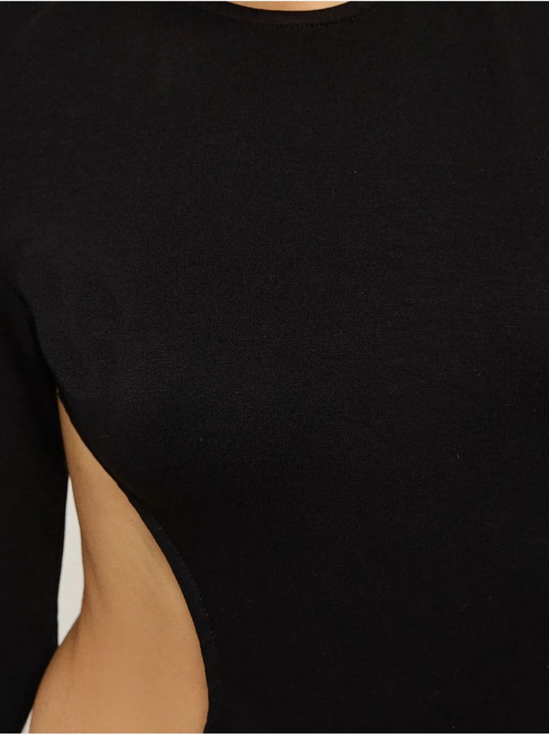 Body con diseño recortado hiccup Negro - Kiabi
