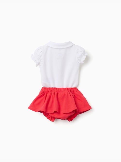 Body con estampado de Minnie + falda - Kiabi Body con estampado de Minnie + falda - Kiabi