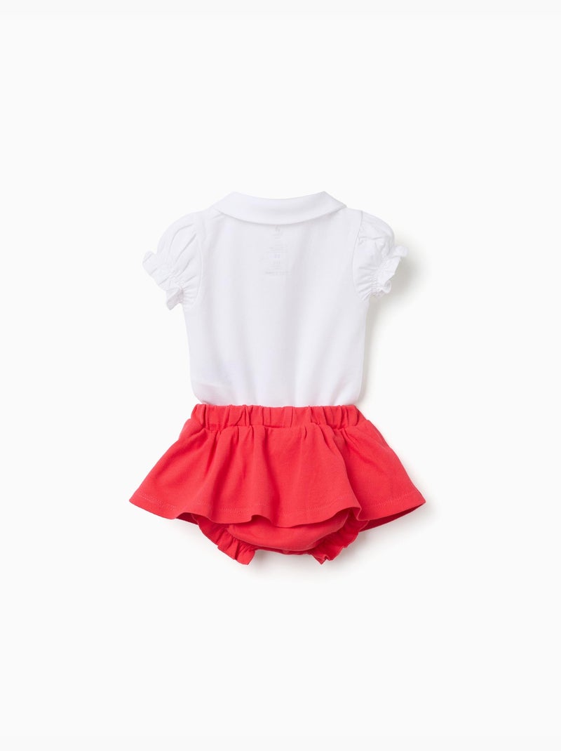 Body con estampado de Minnie + falda Rojo - Kiabi