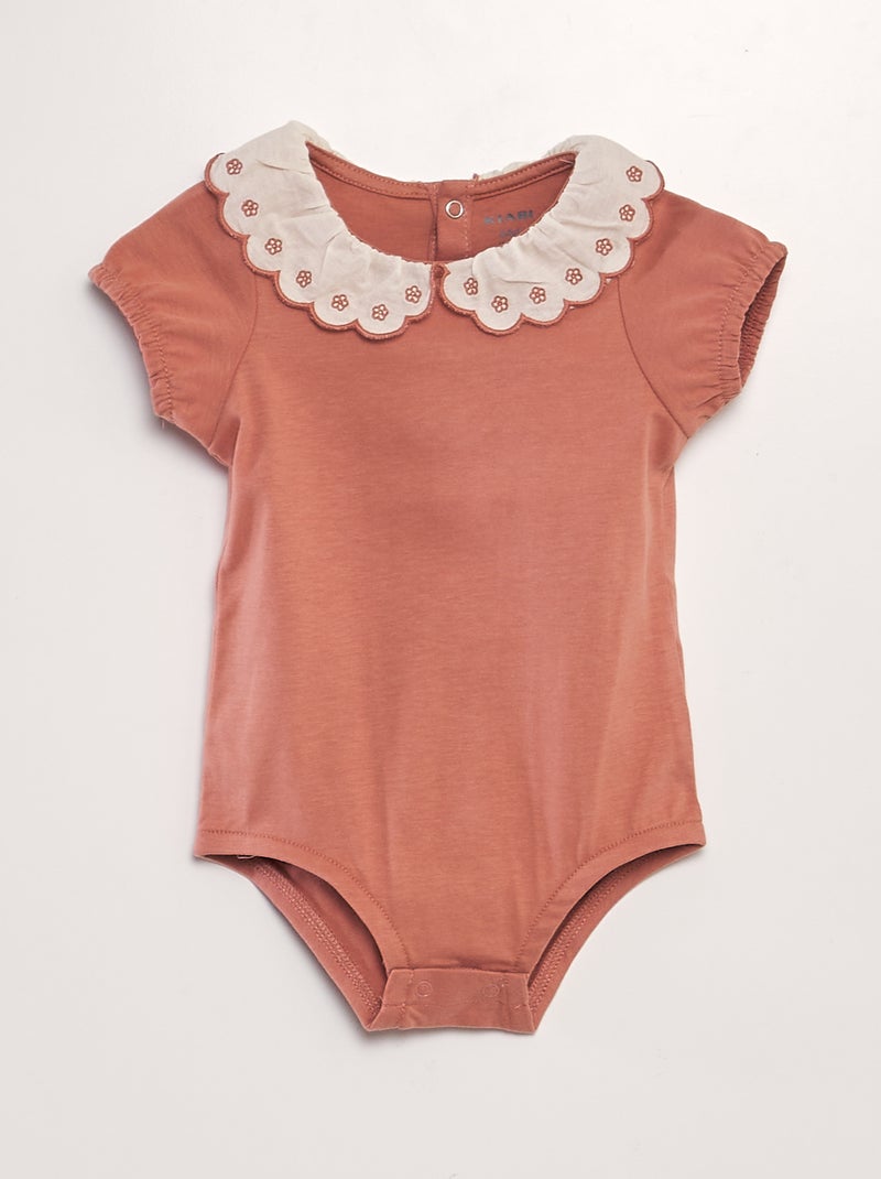 Body con gorguera ROSA - Kiabi