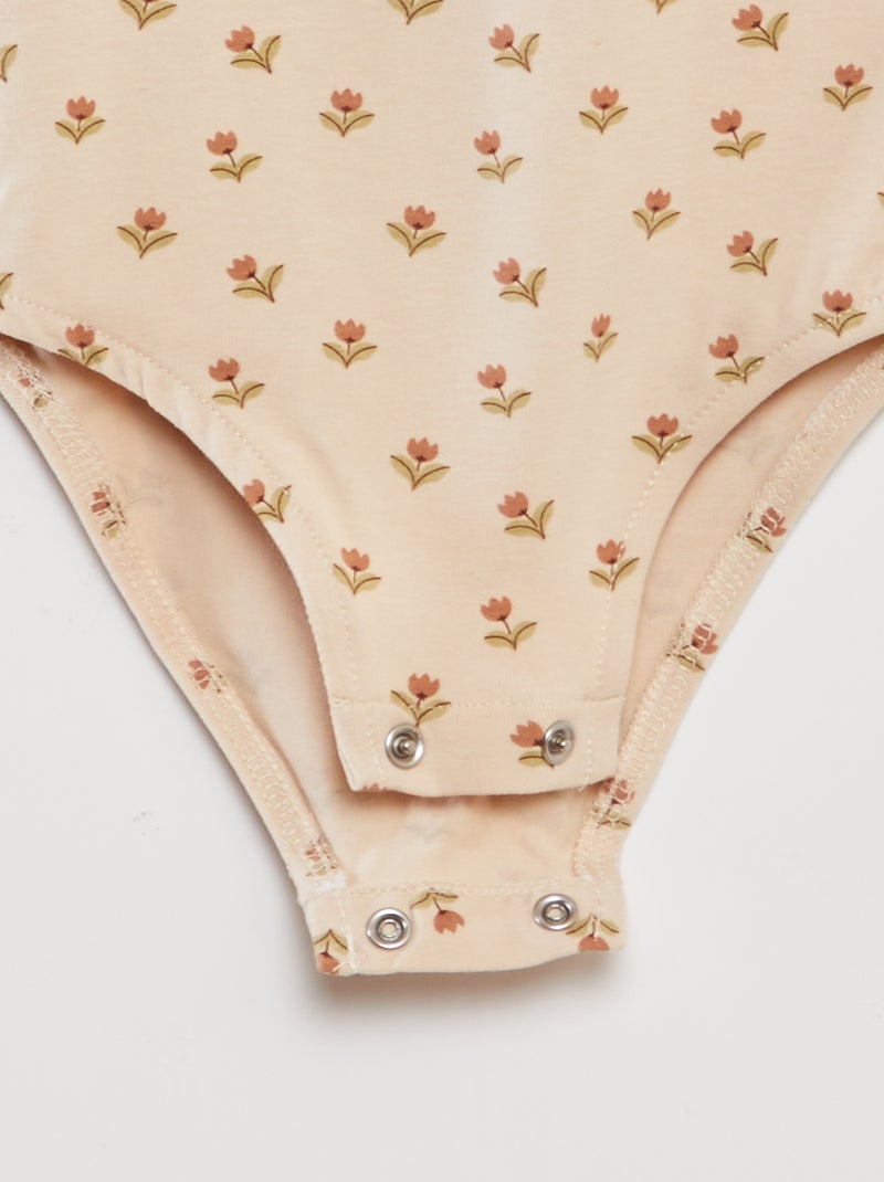 Body con gorguera ROSA - Kiabi
