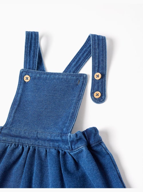 Body con motivo + vestido pichi vaquero - Kiabi