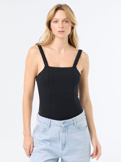 Body con tirantes elásticos - Kiabi Body con tirantes elásticos - Kiabi