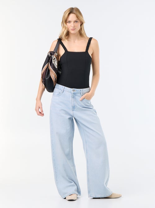 Body con tirantes elásticos - Kiabi Body con tirantes elásticos - Kiabi